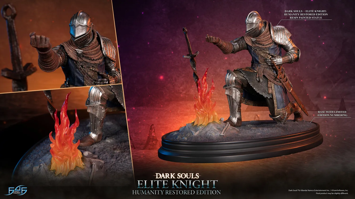 First 4 Figures Dark Souls Elite Knight Humanity Restored statuetă rășină
