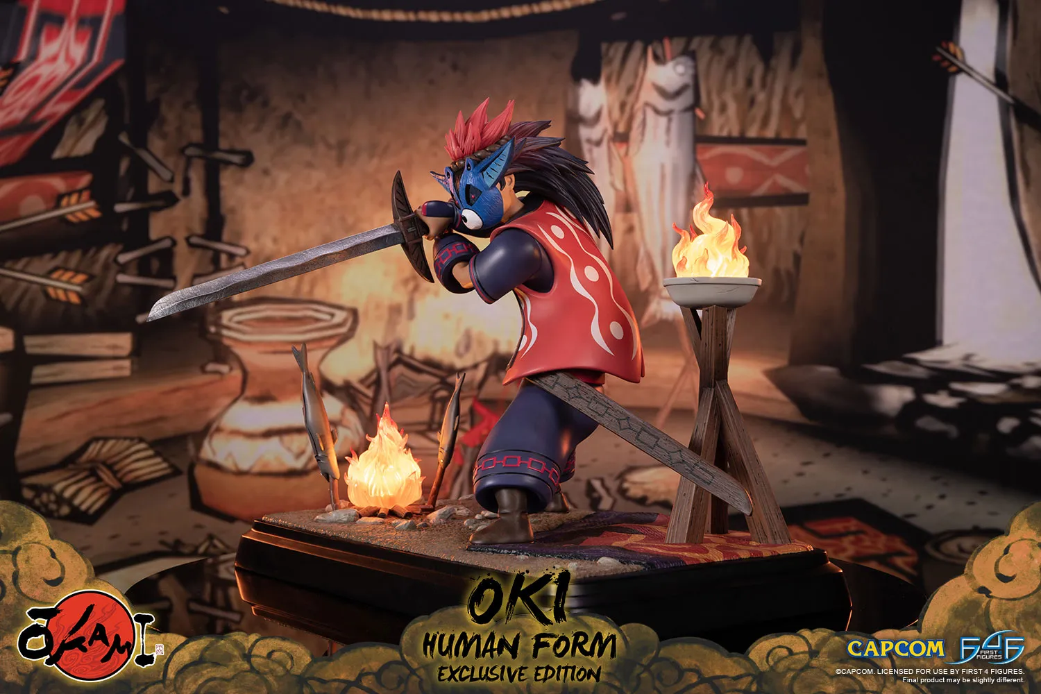 First 4 Figures Oki Human statuetă LED Exclusive 38 cm