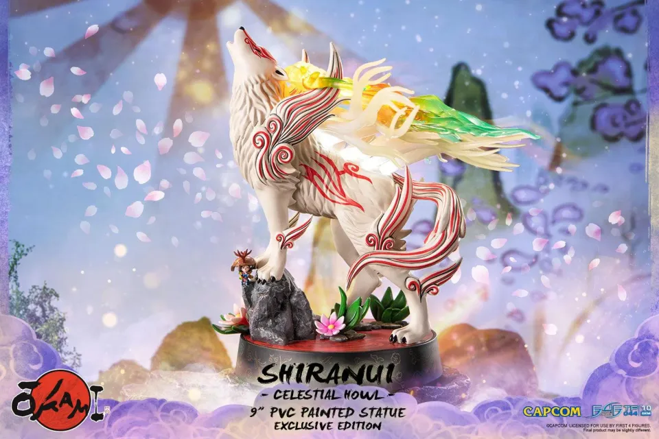 First 4 Figures Okami Shiranui statueta PVC Celestial Howl LED