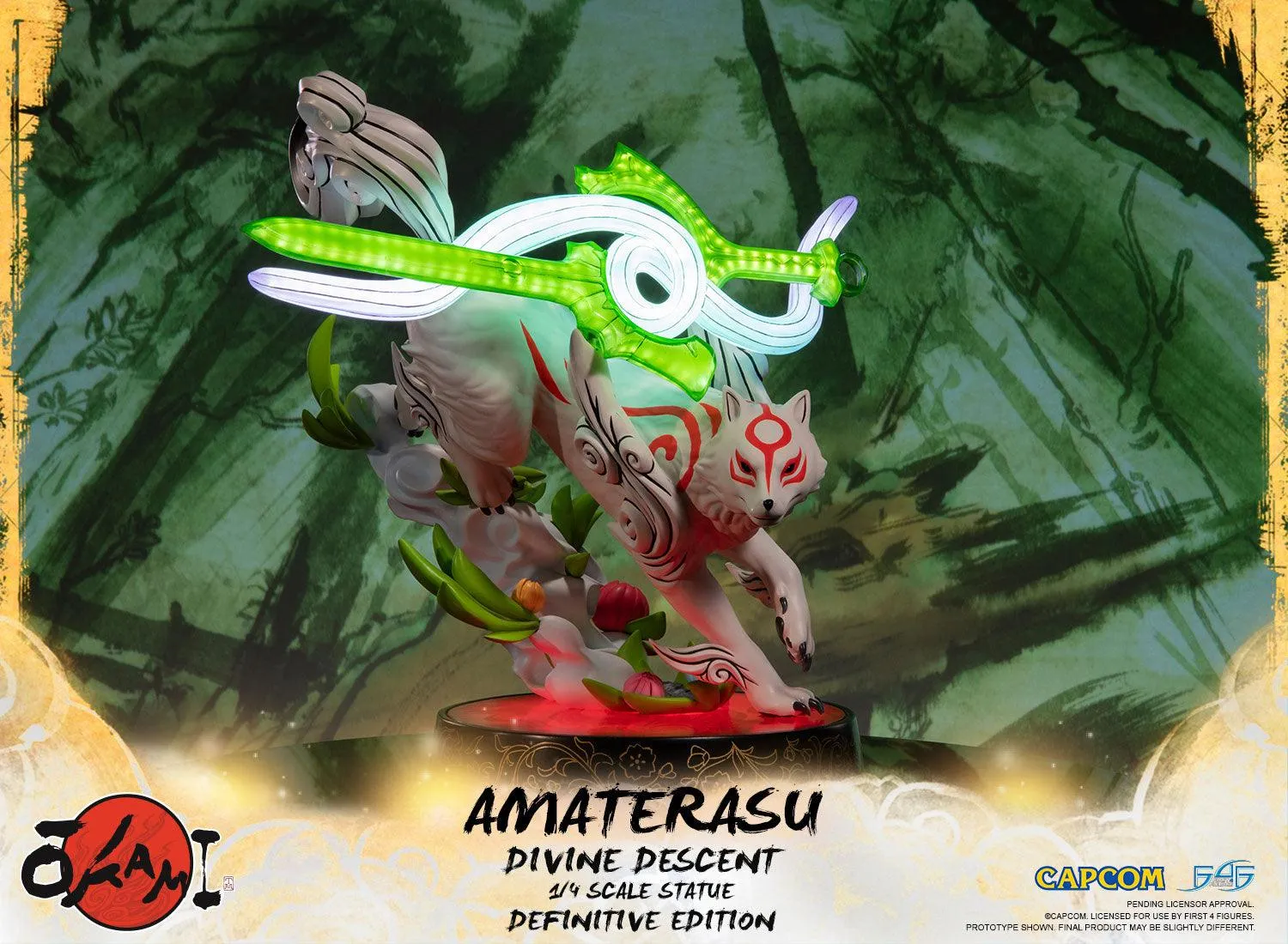 First 4 Figures Okami Amaterasu statueta Divine Descent
