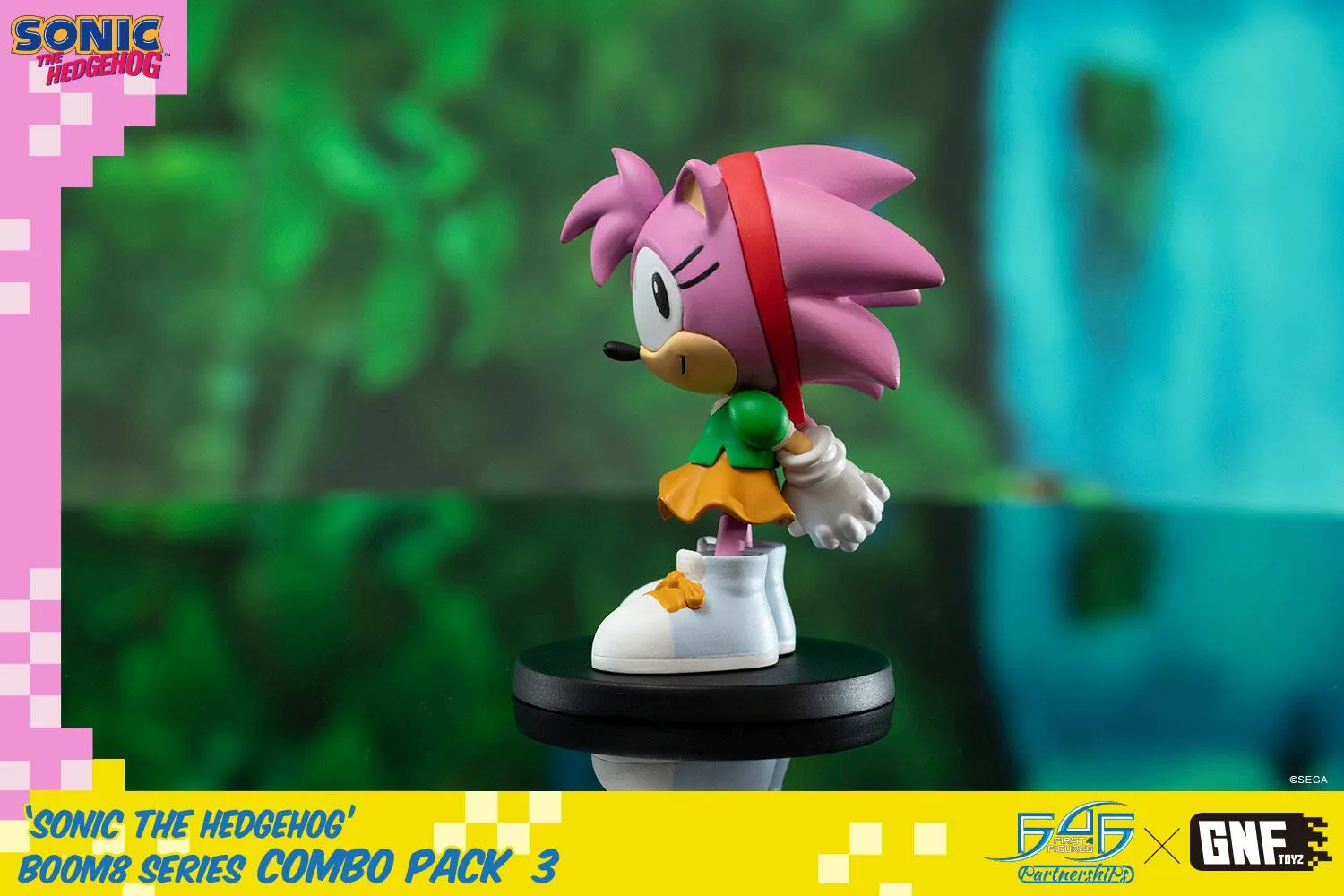 First 4 Figures Sonic Boom8 figurine combo Amy Super Sonic PVC