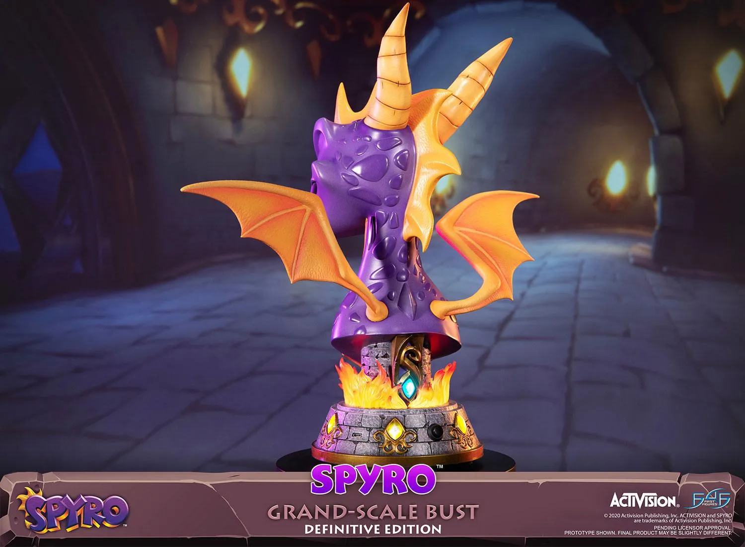 First 4 Figures Spyro Grand-Scale Bust statueta Definitive cu LED