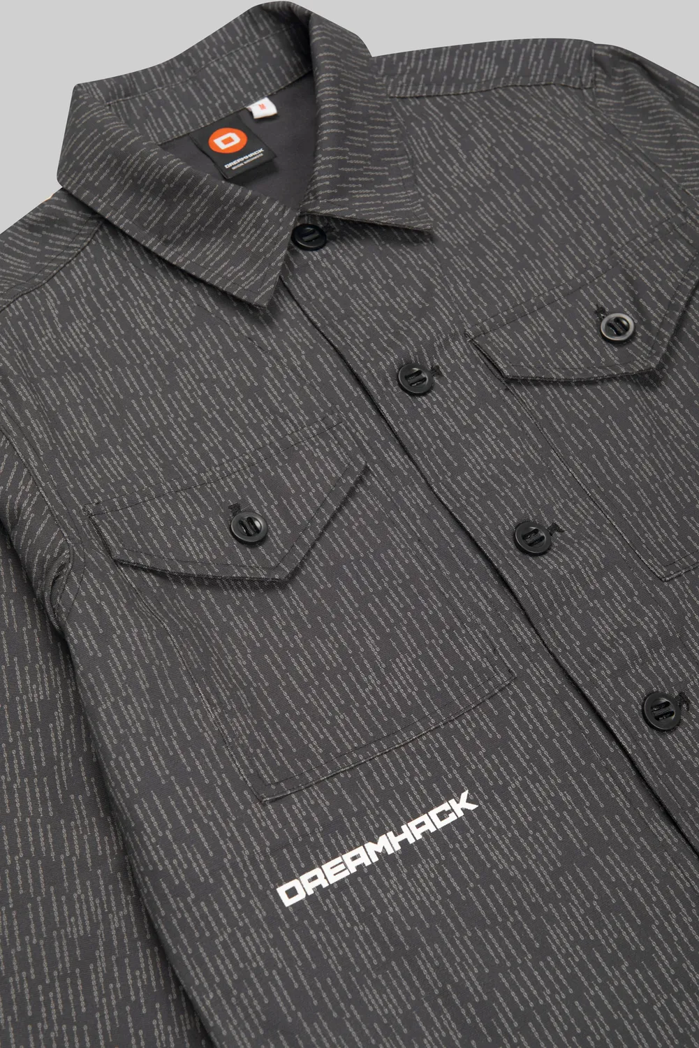 DreamHack Digital Frequency overshirt gri bumbac