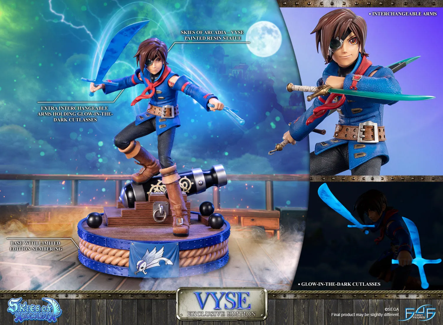 First 4 Figures Vyse Exclusive statuetă cu săbii fosforescente