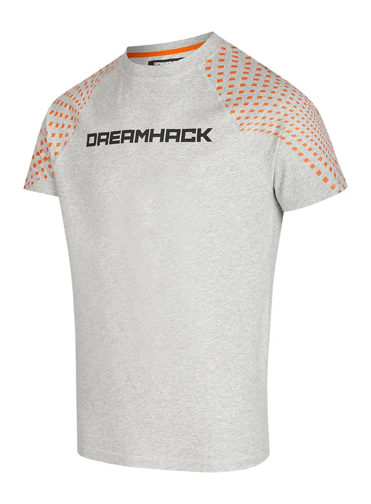 DreamHack Raglan tricou maneca scurta Grey Warp bumbac