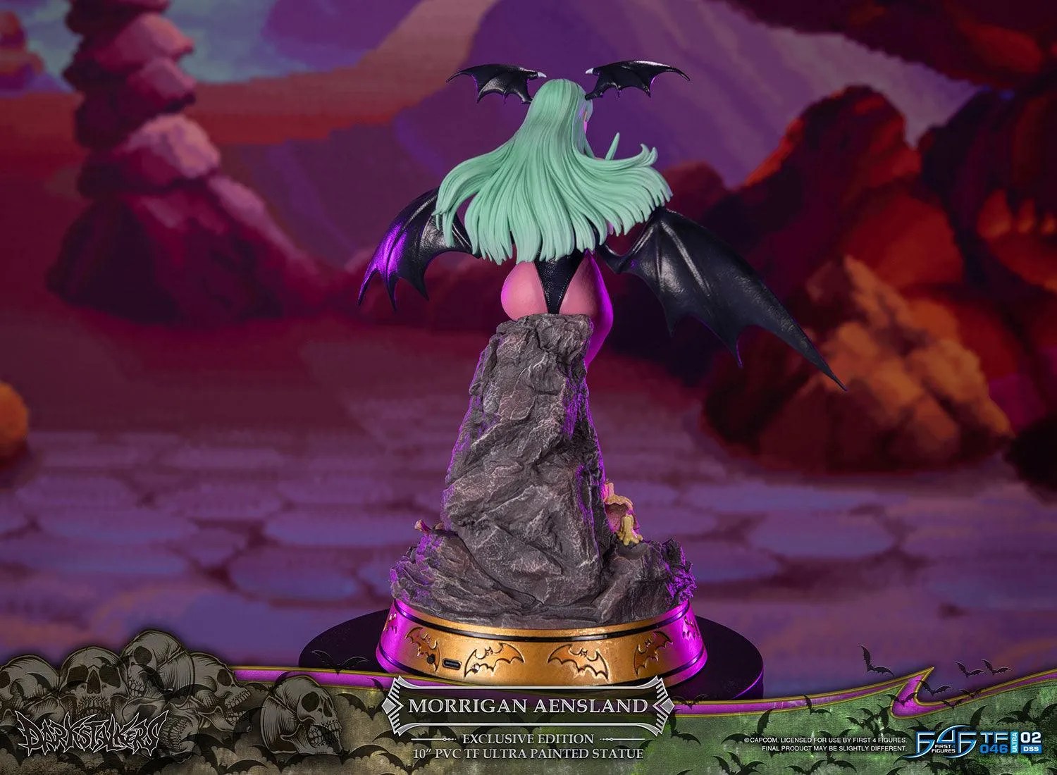 First 4 Figures Darkstalkers Morrigan statuetă PVC Exclusive LED