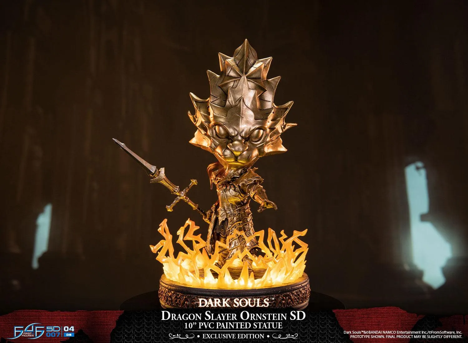 First 4 Figures Dark Souls Dragon Slayer Ornstein SD statuetă Exclusive LED