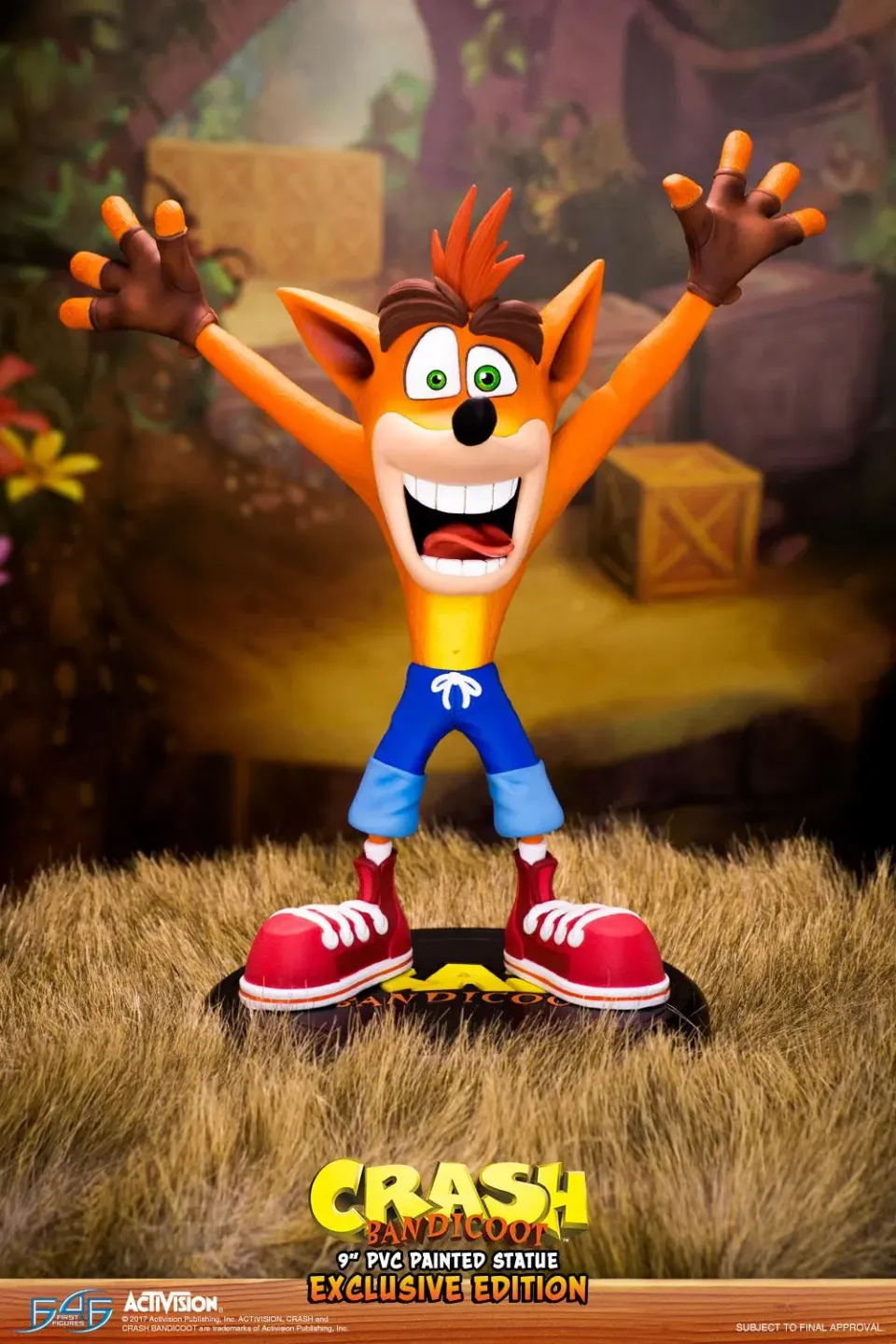 First 4 Figures Crash Bandicoot statueta PVC Exclusive 9 inch