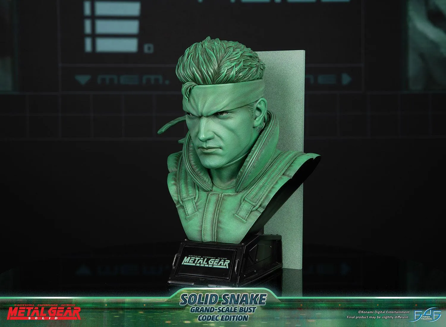 First 4 Figures Metal Gear Solid Snake Codec bust rășină