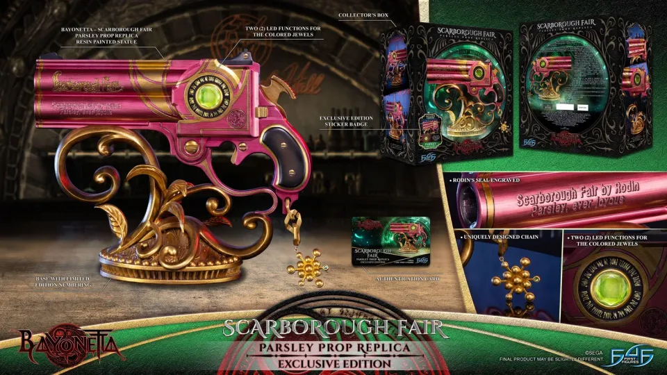 First 4 Figures Bayonetta replica Parsley Exclusive cu LED