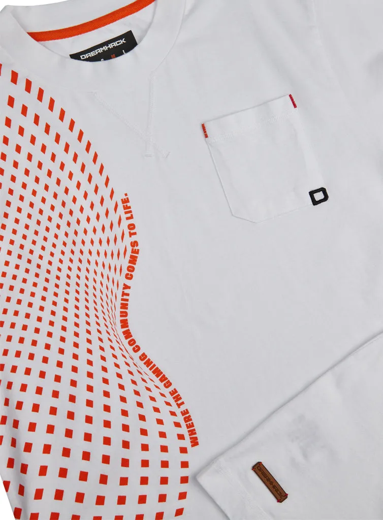 ESL DreamHack Community Short Sleeve tricou alb bumbac