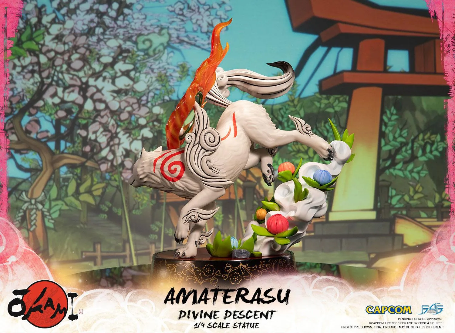 First 4 Figures Okami Amaterasu Divine Descent statuetă rășină Standard