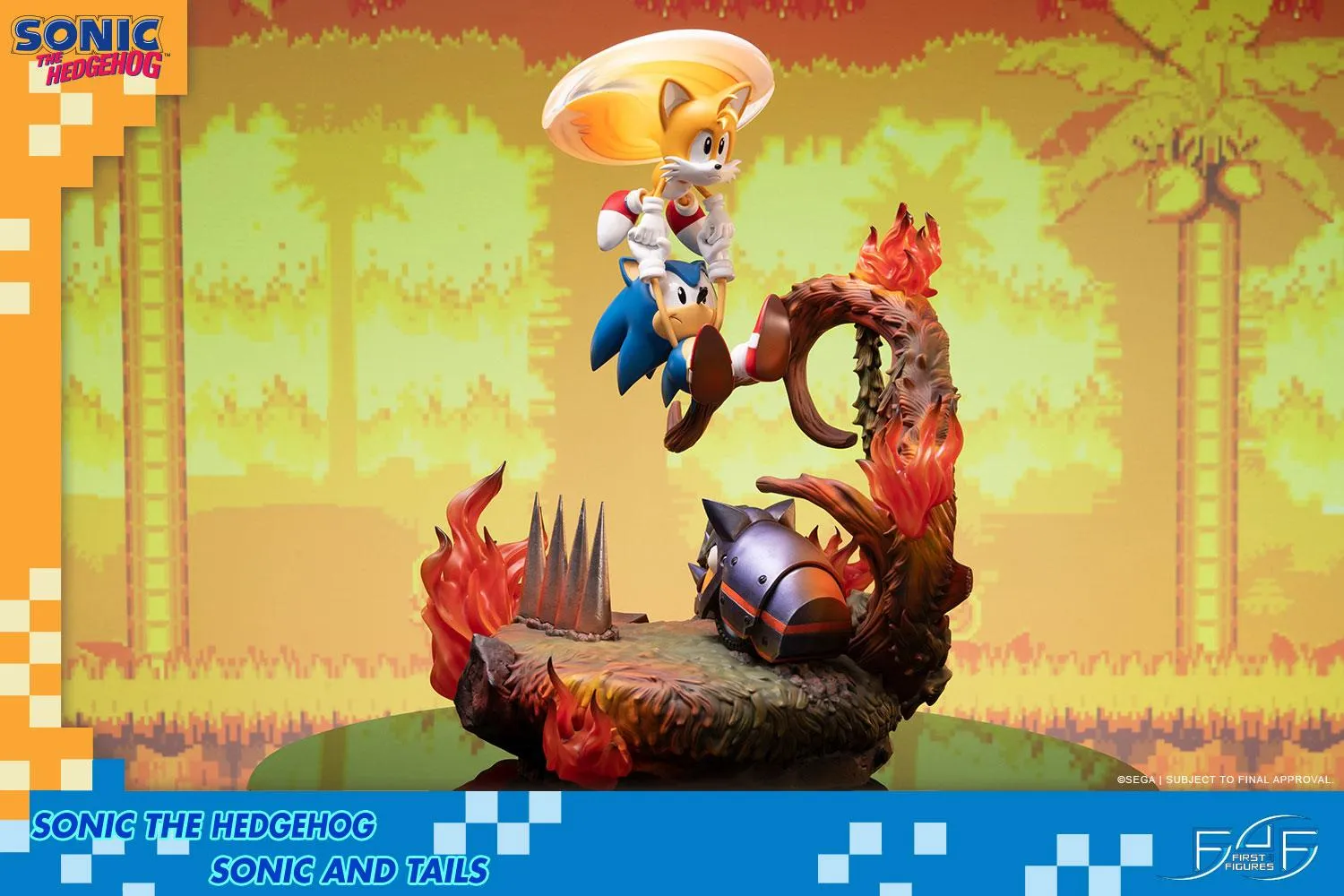 First 4 Figures Sonic the Hedgehog Sonic and Tails statueta Standard