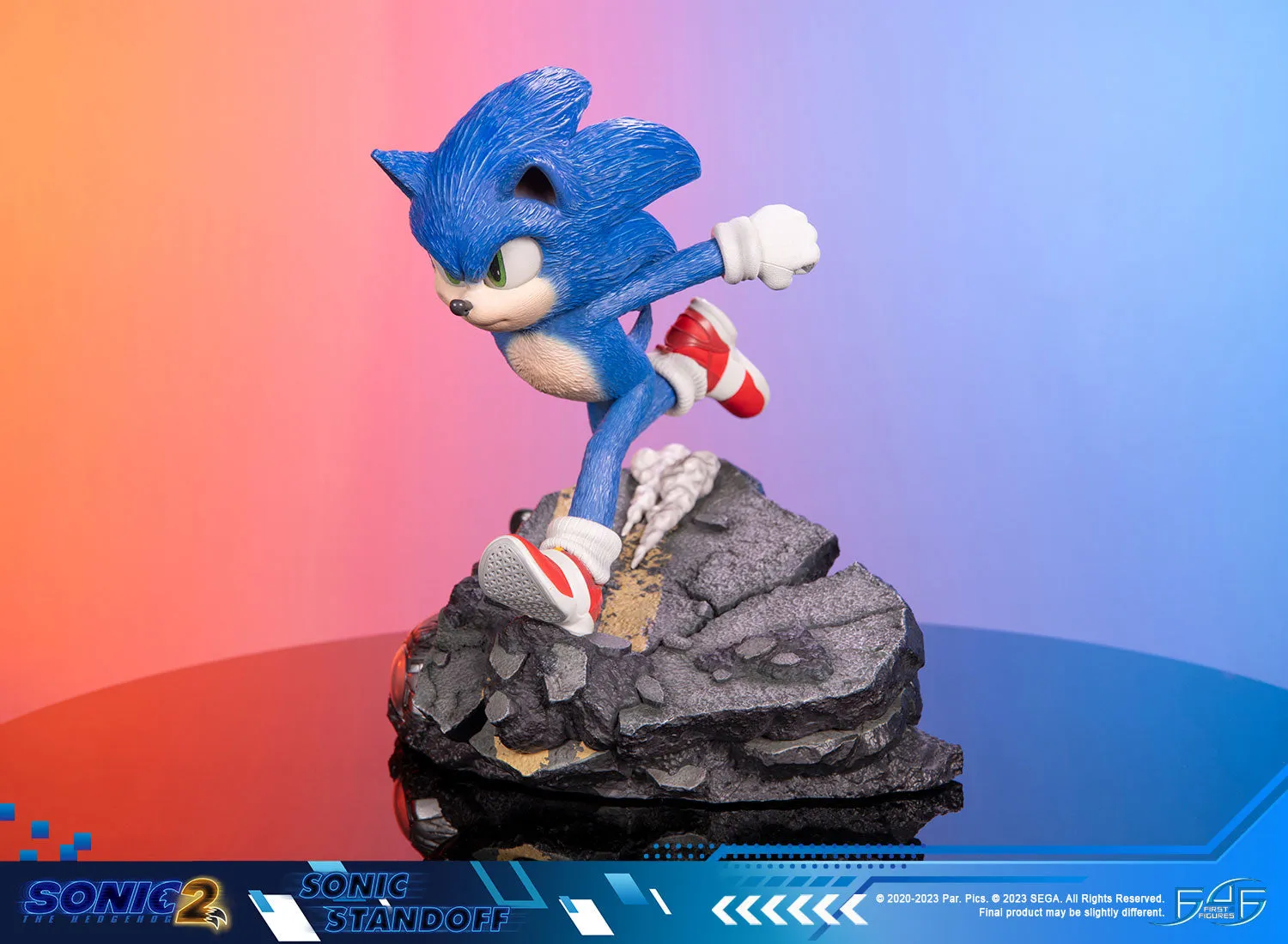 First 4 Figures Sonic 2 Sonic Standoff statuetă dioramă rășină