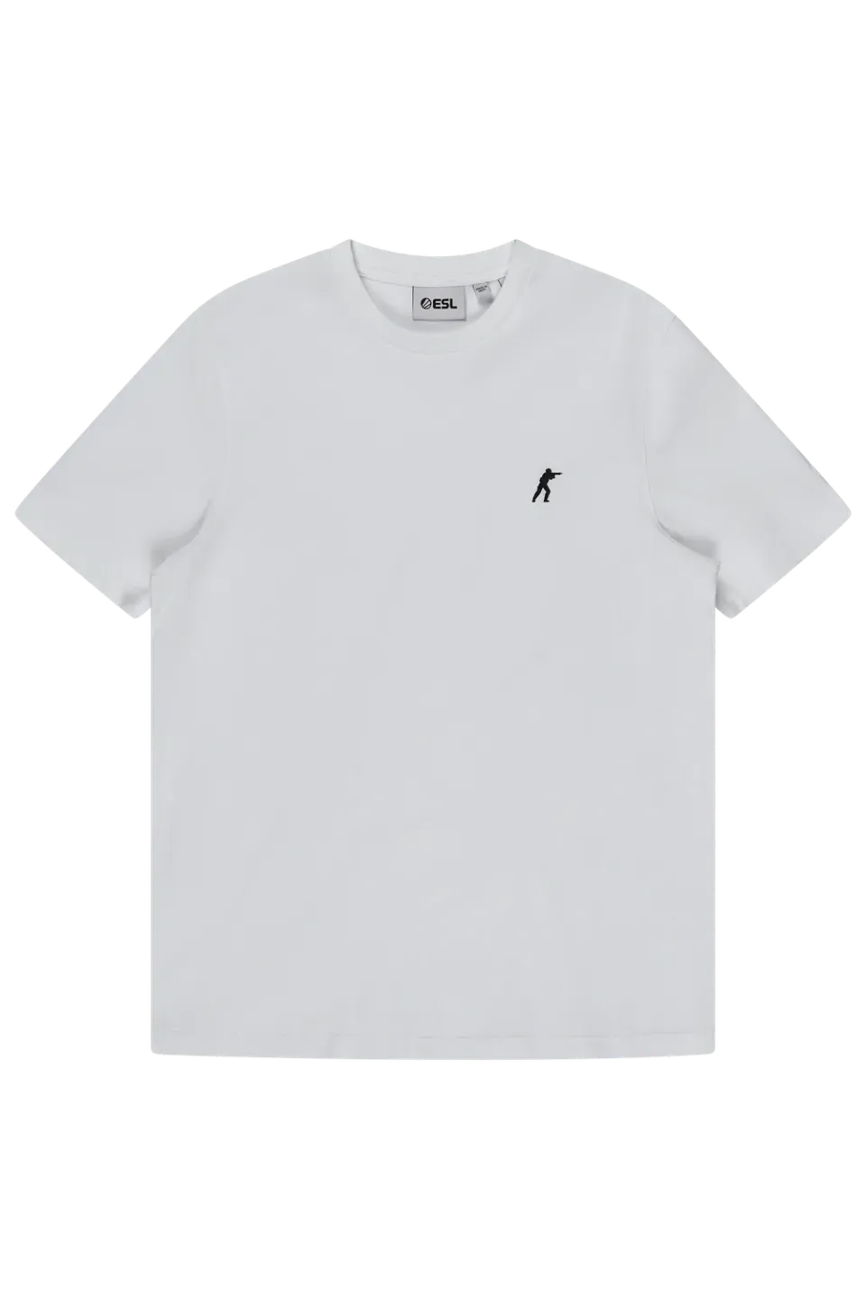 ESL CS Logo tricou alb bumbac 220 GSM