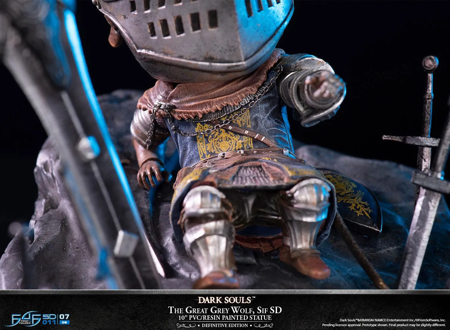 First 4 Figures Dark Souls Great Grey Wolf Sif SD statueta PVC