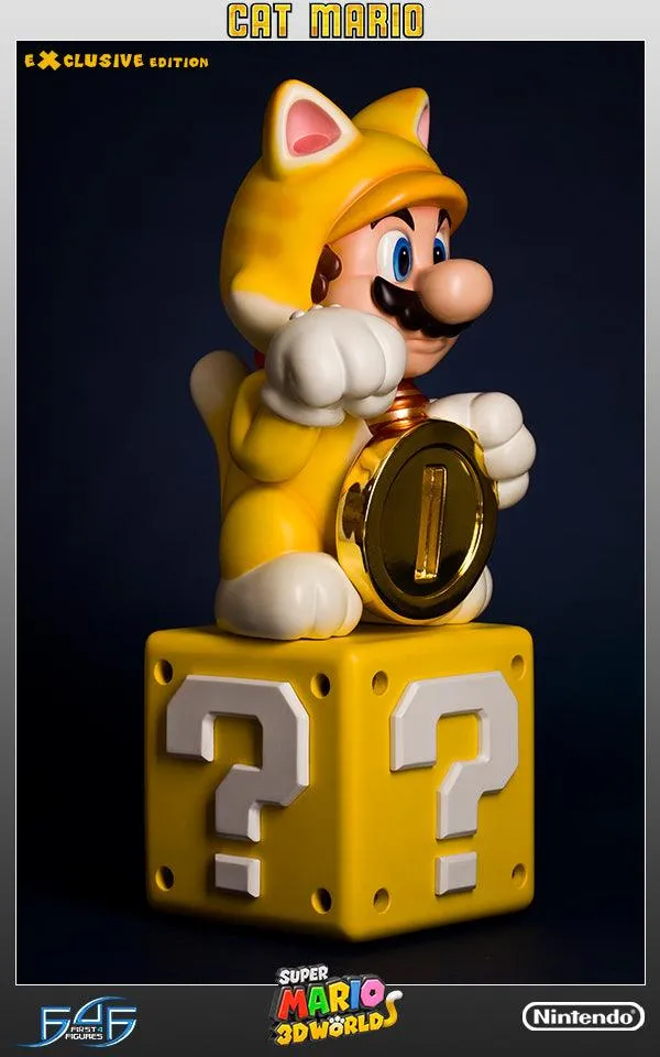 First 4 Figures Super Mario Cat Mario Exclusive statuetă rășină