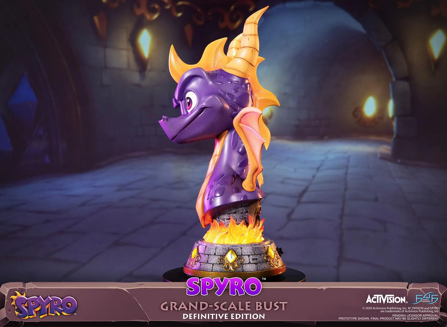 First 4 Figures Spyro Grand-Scale Bust statueta Definitive cu LED