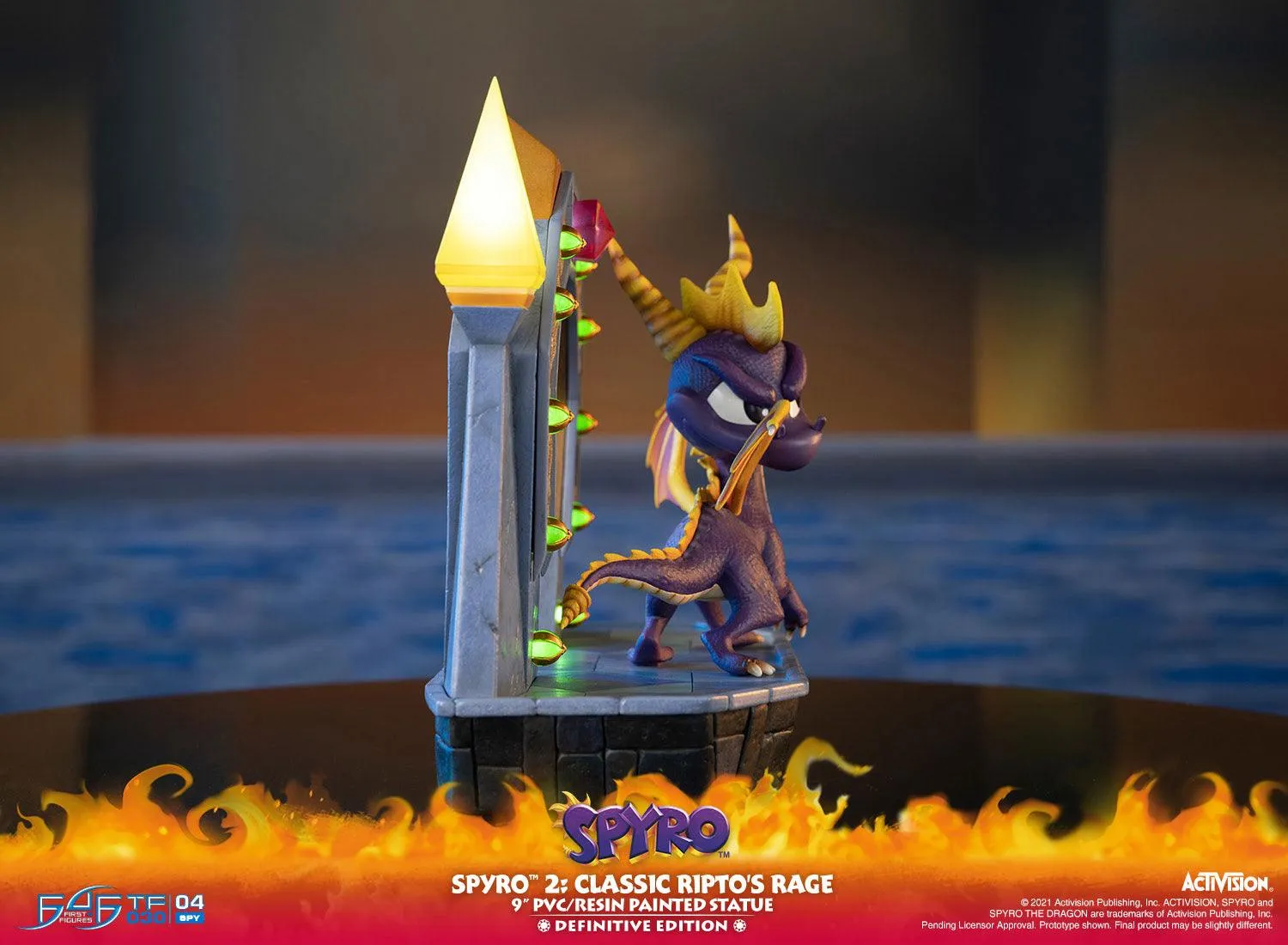 First 4 Figures Spyro 2 Ripto's Rage statuetă PVC Definitive LED