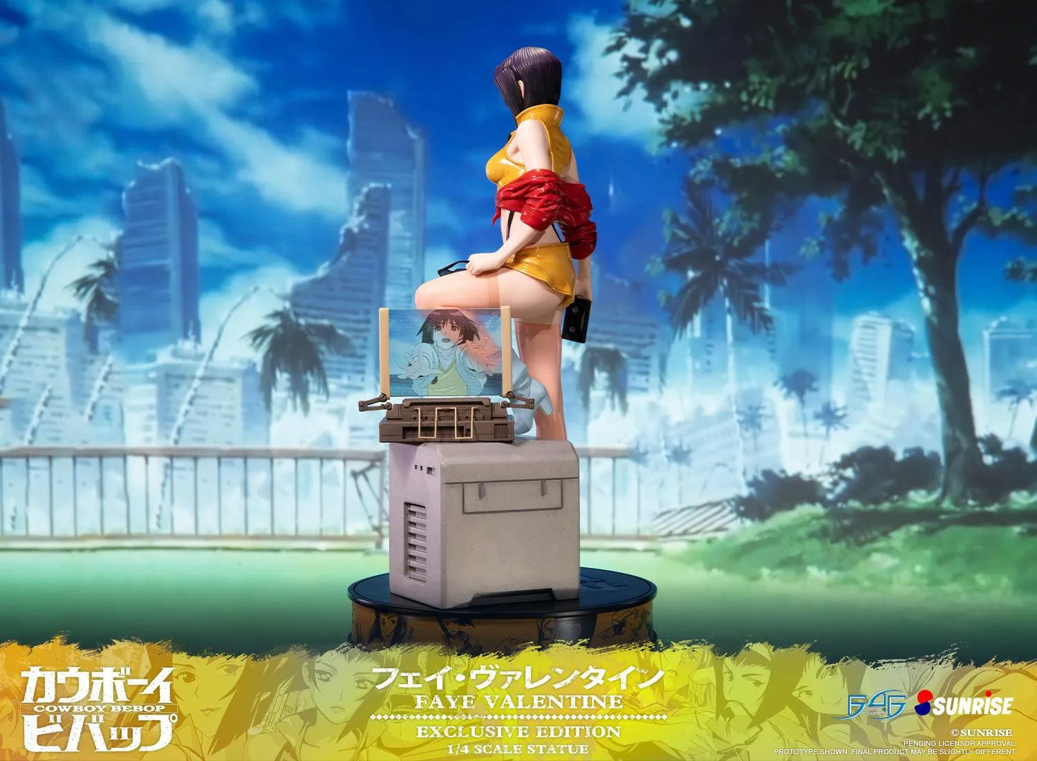 First 4 Figures Cowboy Bebop Faye Valentine statueta 1/4 caseta
