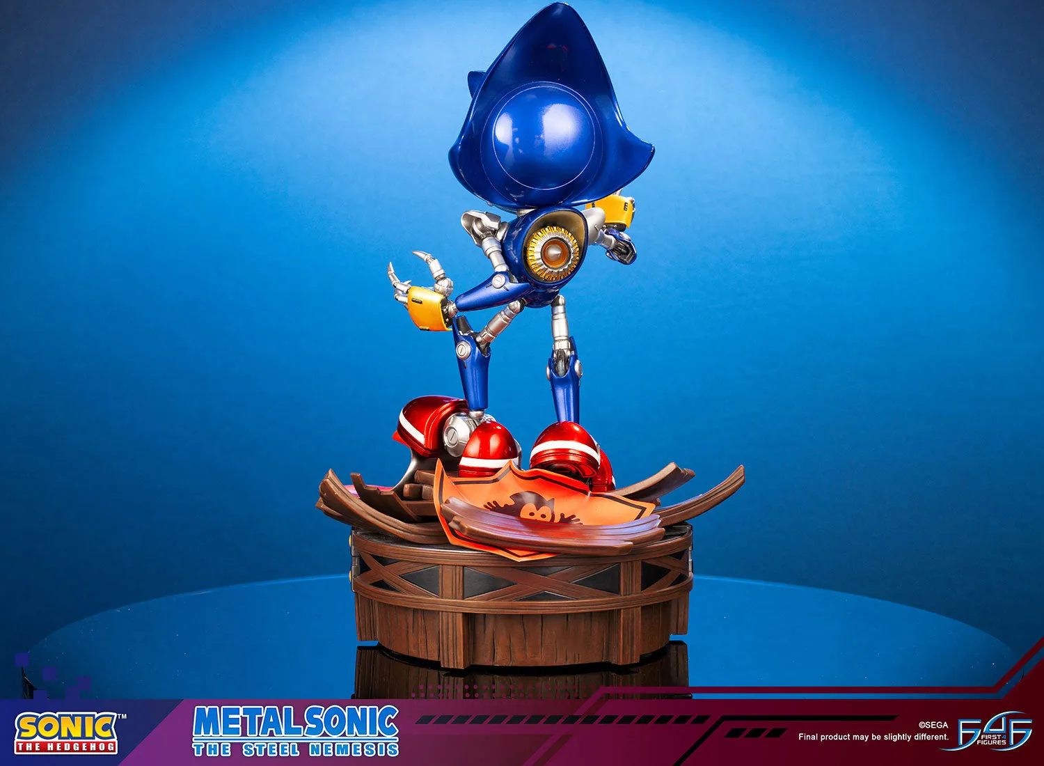 First 4 Figures Sonic Metal Sonic statueta rasina editie limitata