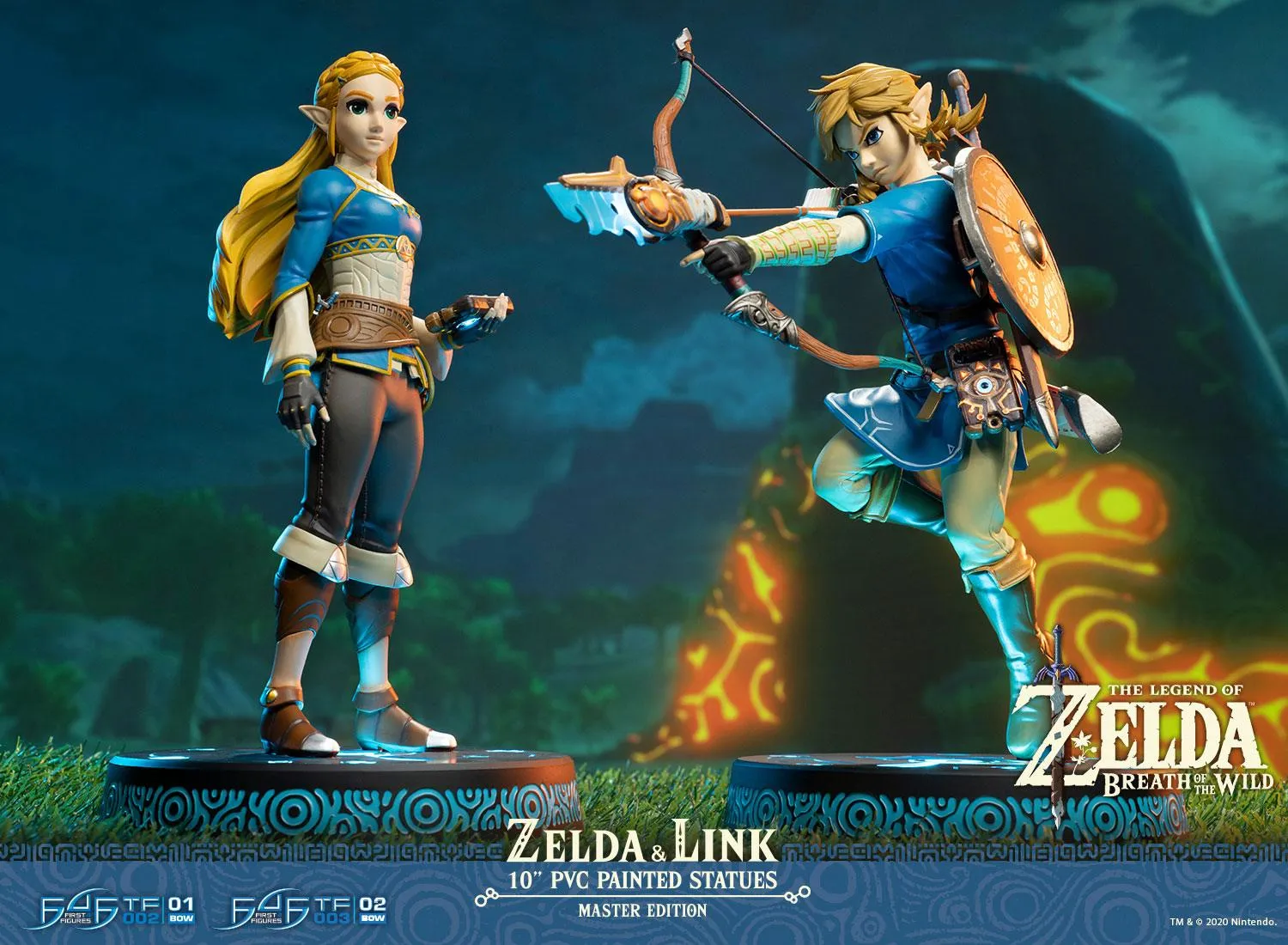 First 4 Figures Zelda Breath of the Wild Zelda & Link statuetă Master
