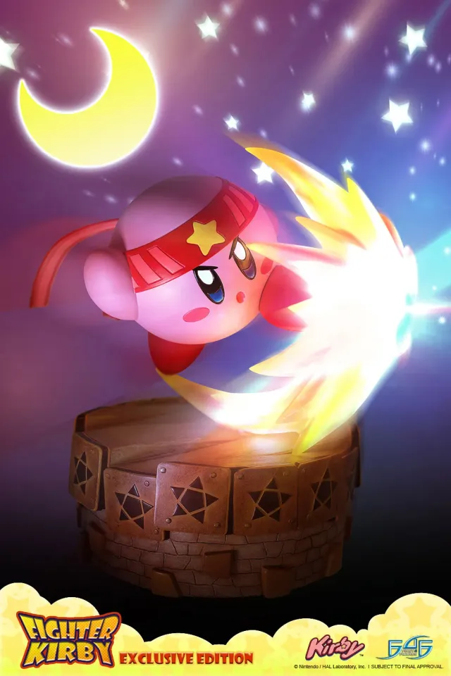 First 4 Figures Kirby Fighter Kirby statueta Exclusive LED