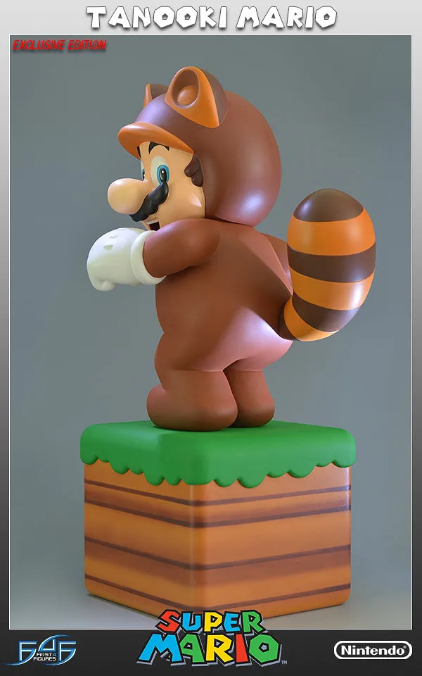 First 4 Figures Super Mario Tanooki Mario statuetă exclusivă