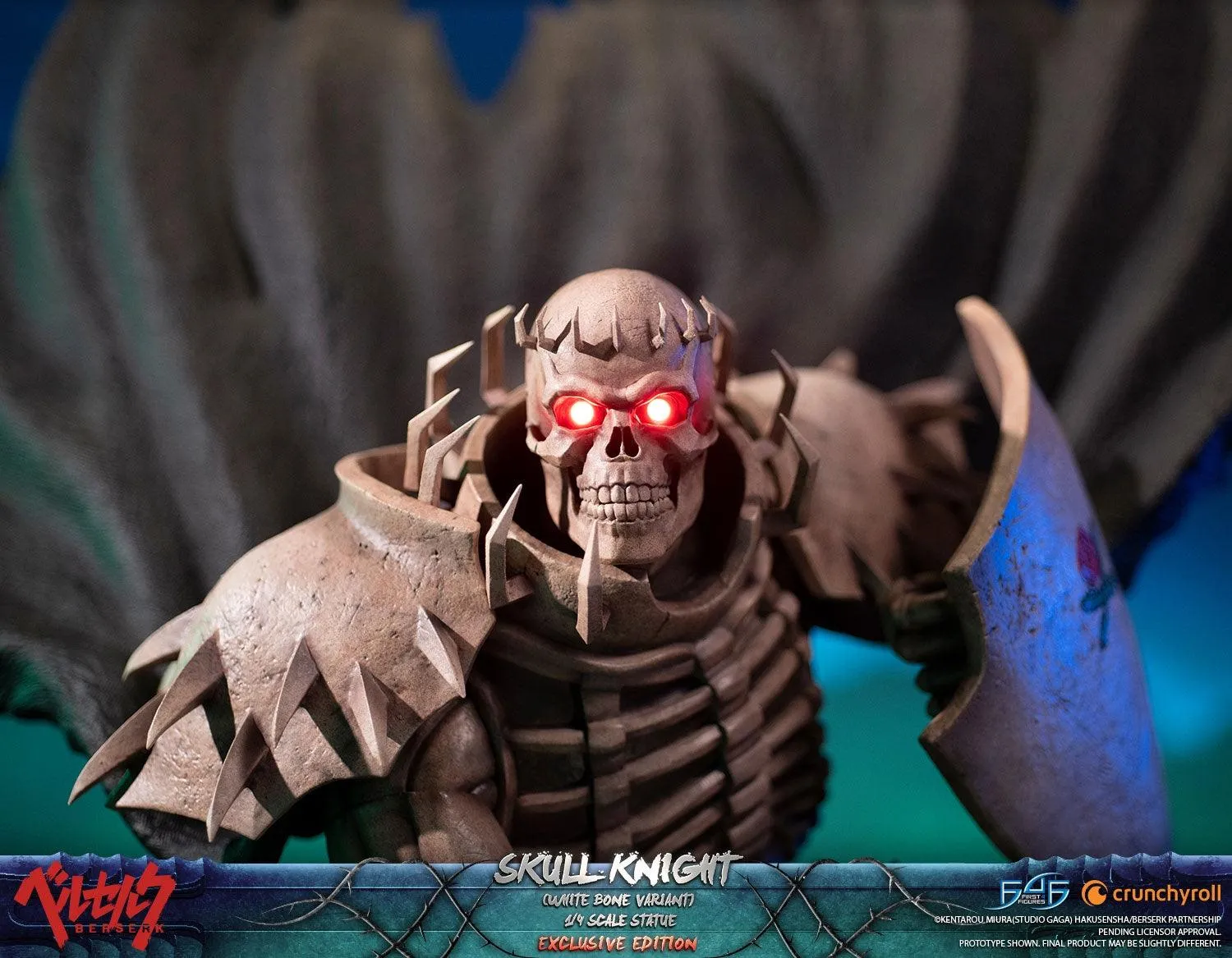 First 4 Figures Skull Knight White Bone statuie rășină