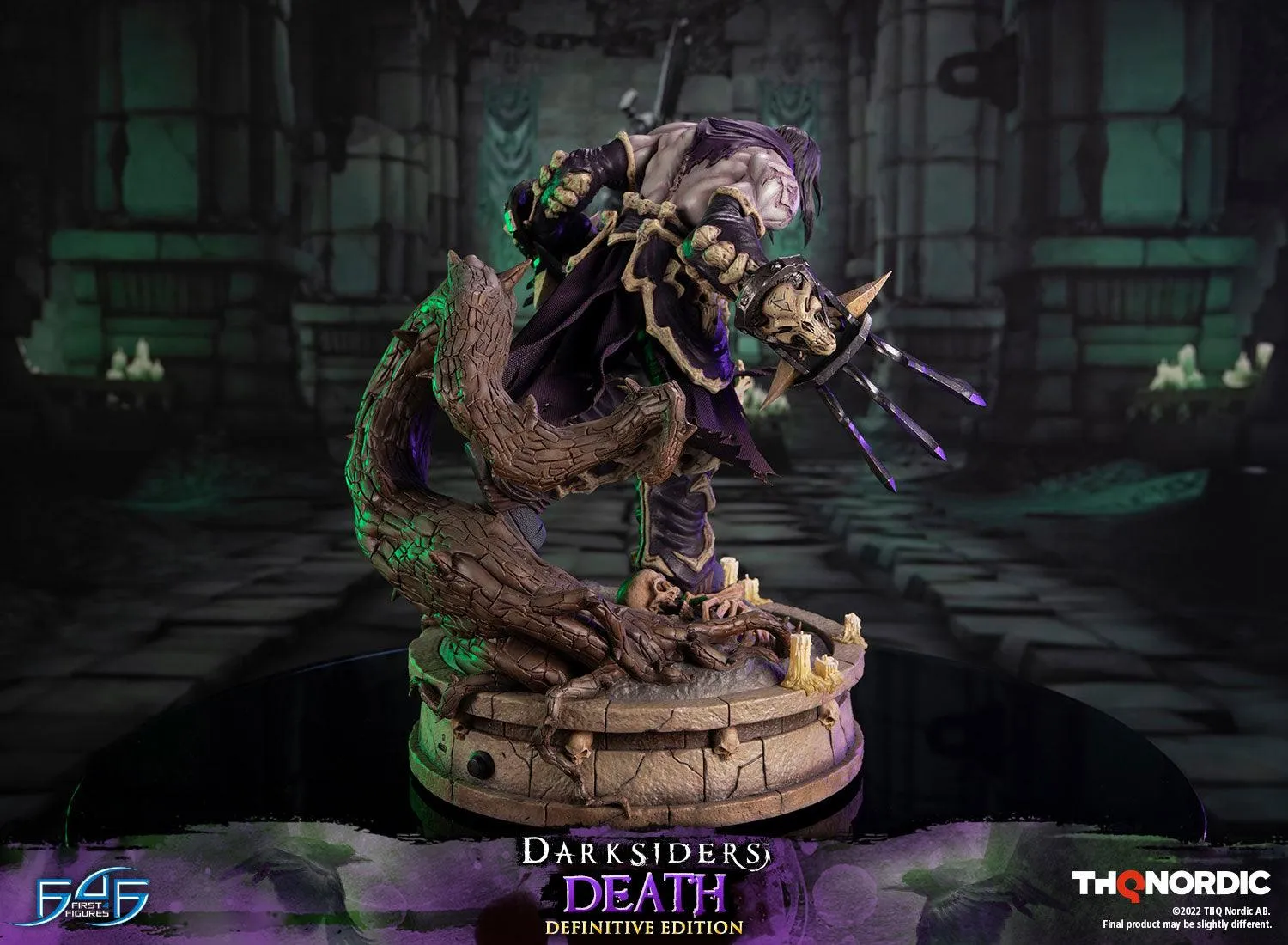 First 4 Figures Darksiders Death statuetă Definitive LED