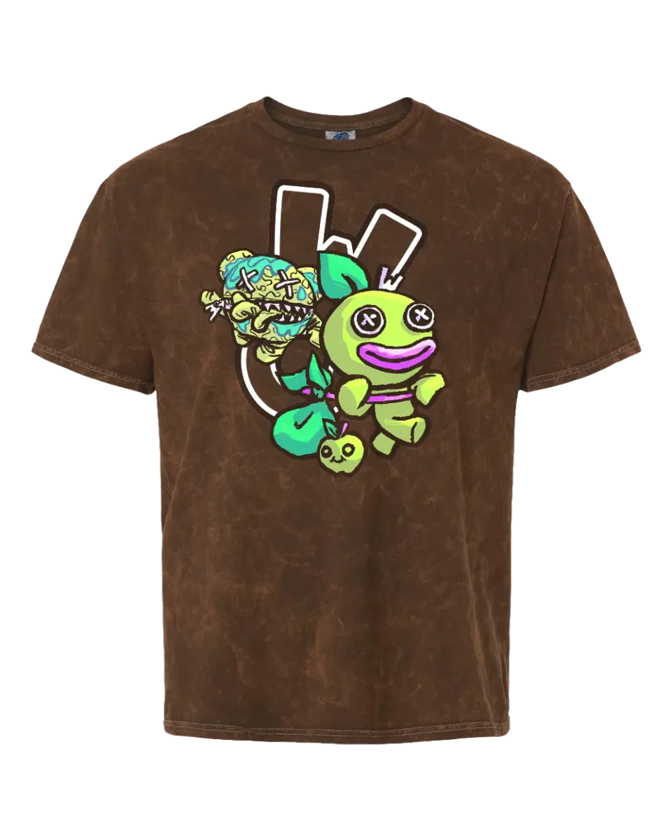 Huggy Wuggy Poppy Playtime Bindle Boogie tricou maro