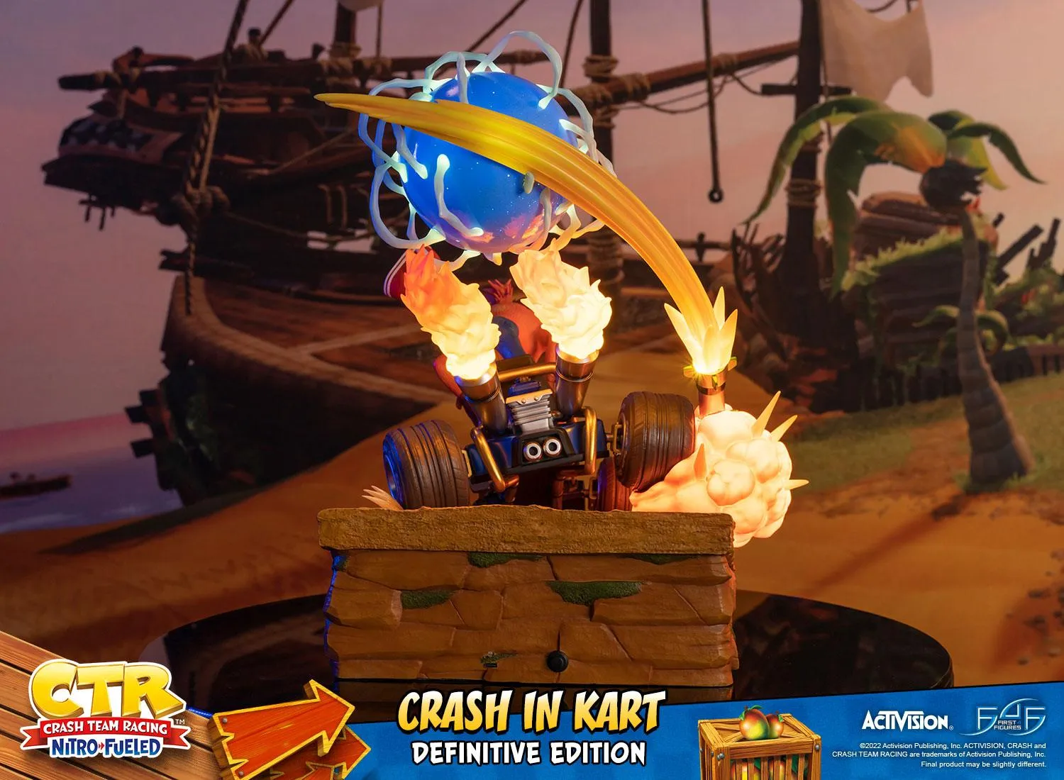 First 4 Figures Crash Kart statueta rasina Definitive Edition