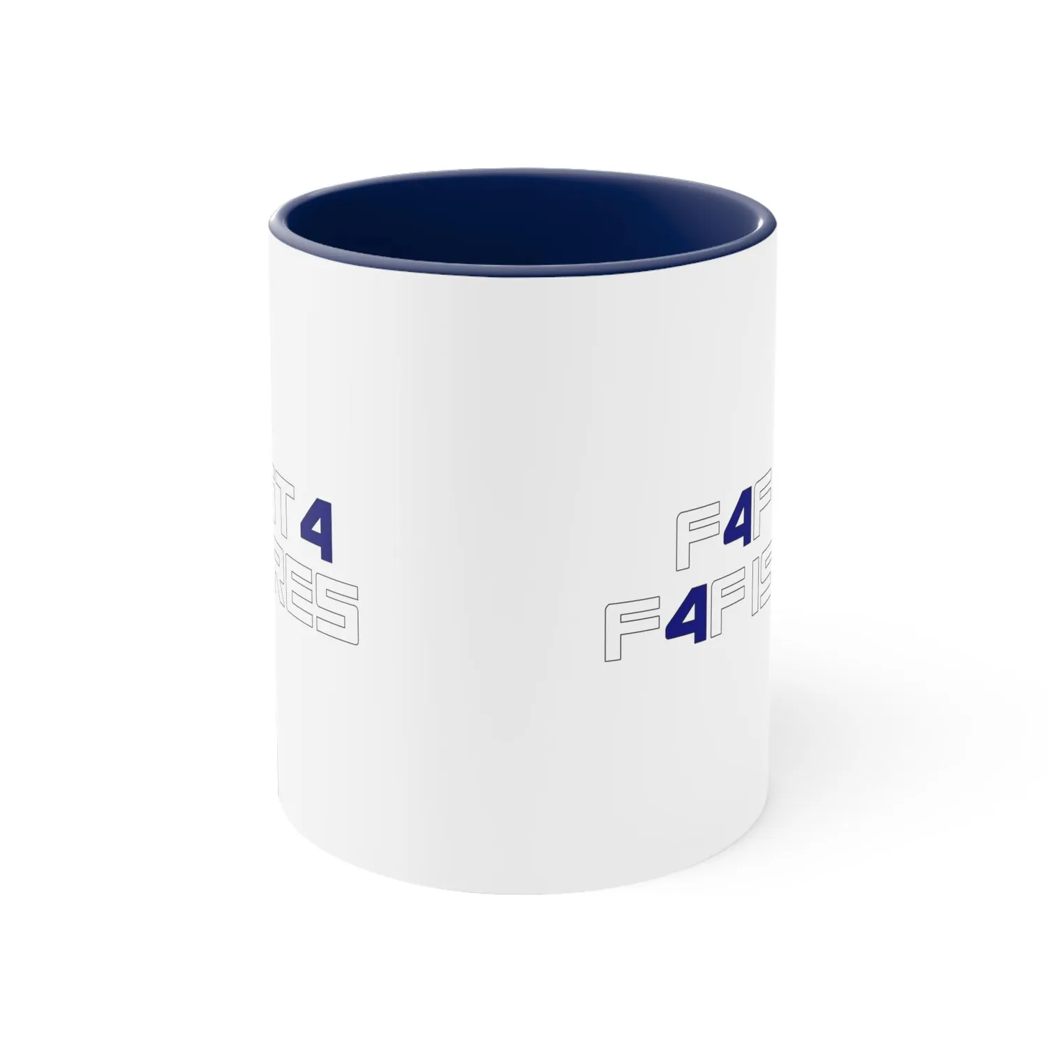 First 4 Figures F4F cană ceramică 11oz neagră accent interior