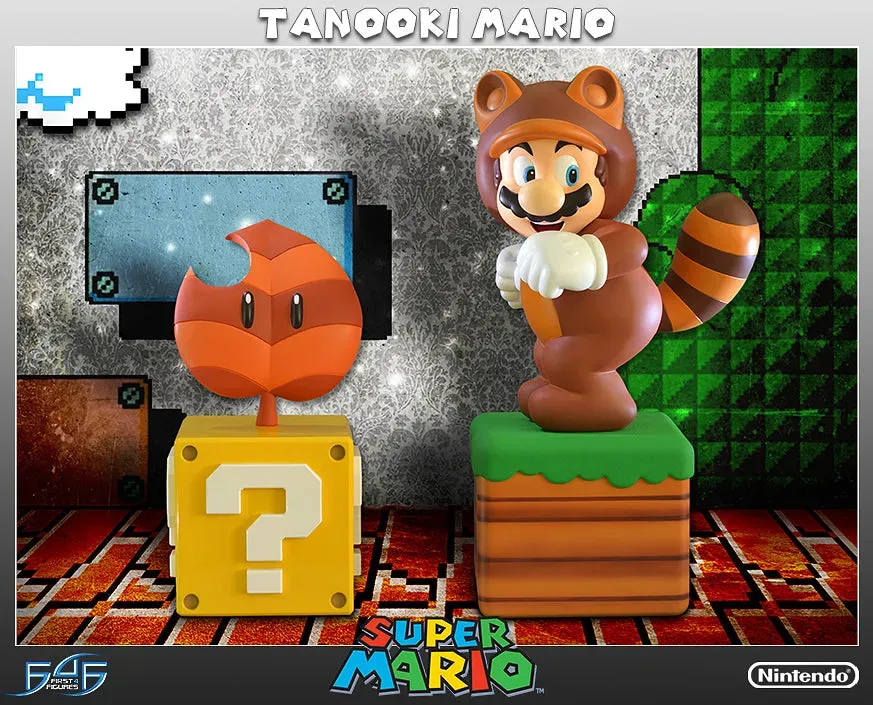 First 4 Figures Super Mario Tanooki Mario statuetă exclusivă