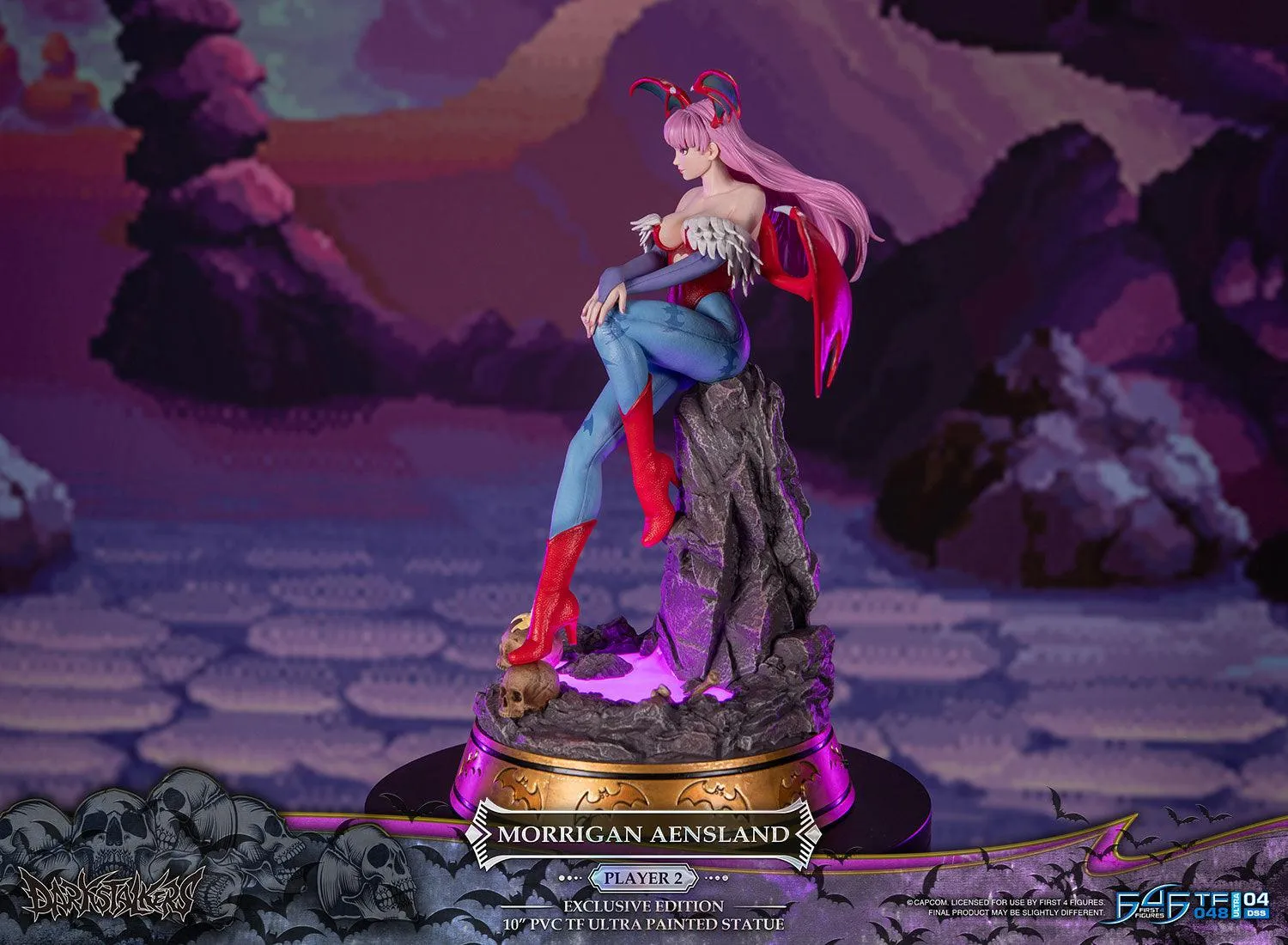 First 4 Figures Darkstalkers Morrigan Player 2 statuetă PVC LED