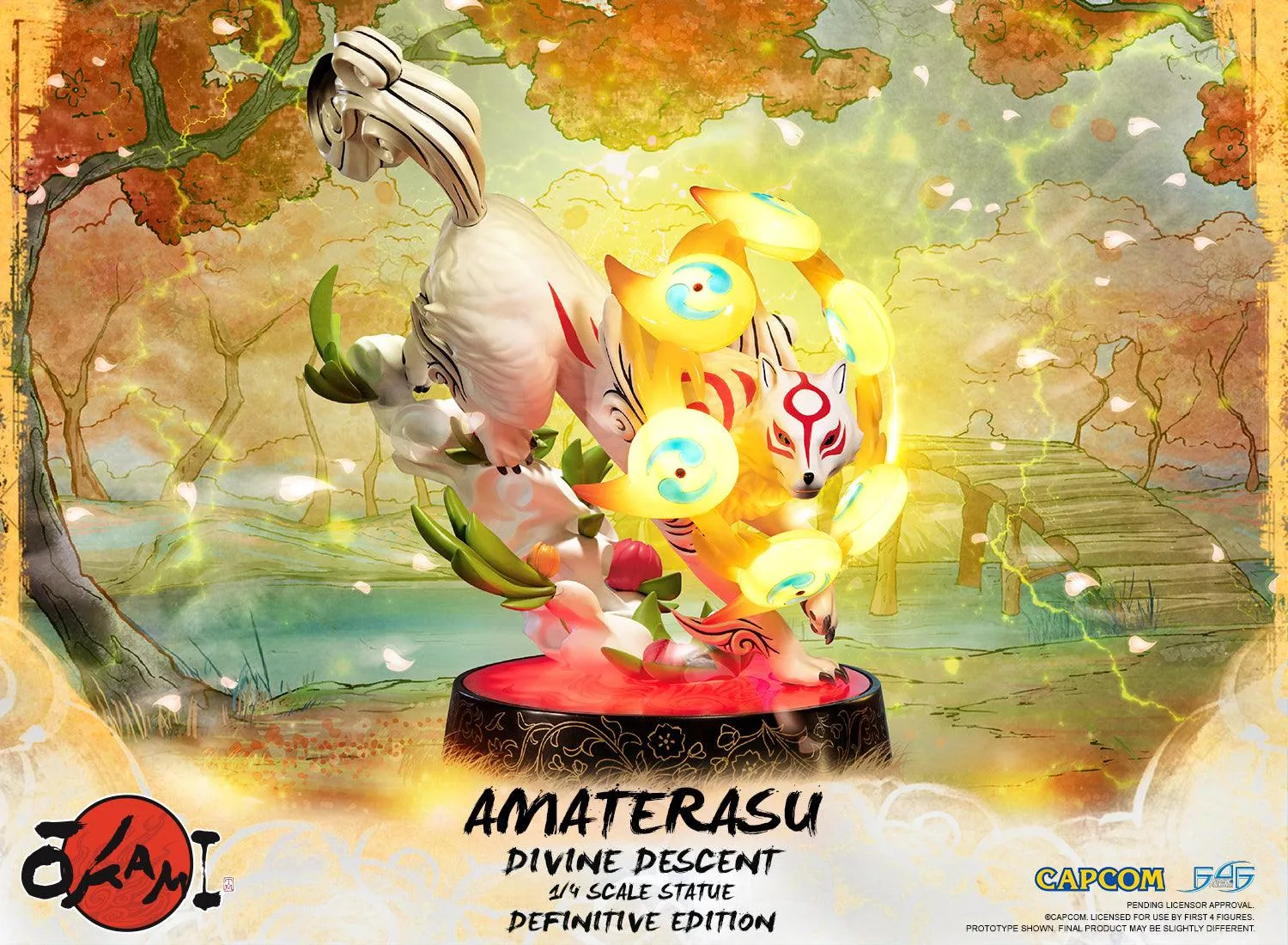 First 4 Figures Okami Amaterasu statueta Divine Descent