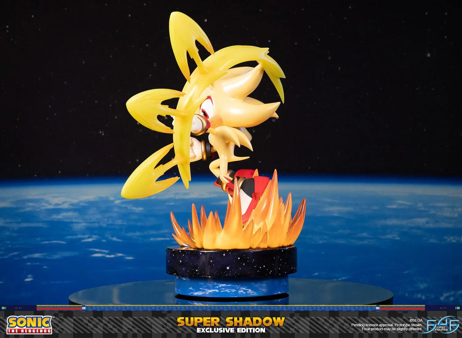 First 4 Figures Sonic Super Shadow Exclusive statuetă LED