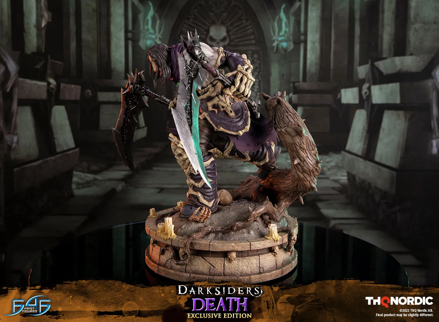 First 4 Figures Darksiders Death statueta Exclusive Edition LED