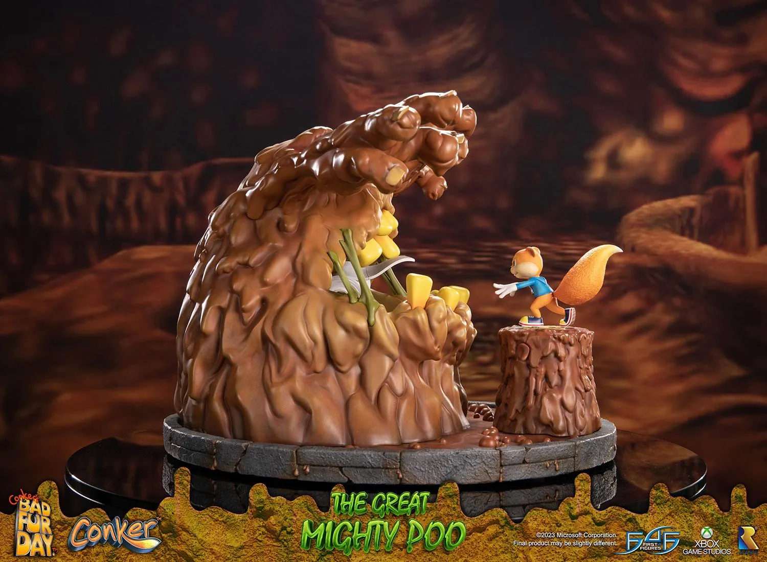 First 4 Figures Conker Great Mighty Poo statuie rasina 36,5 cm