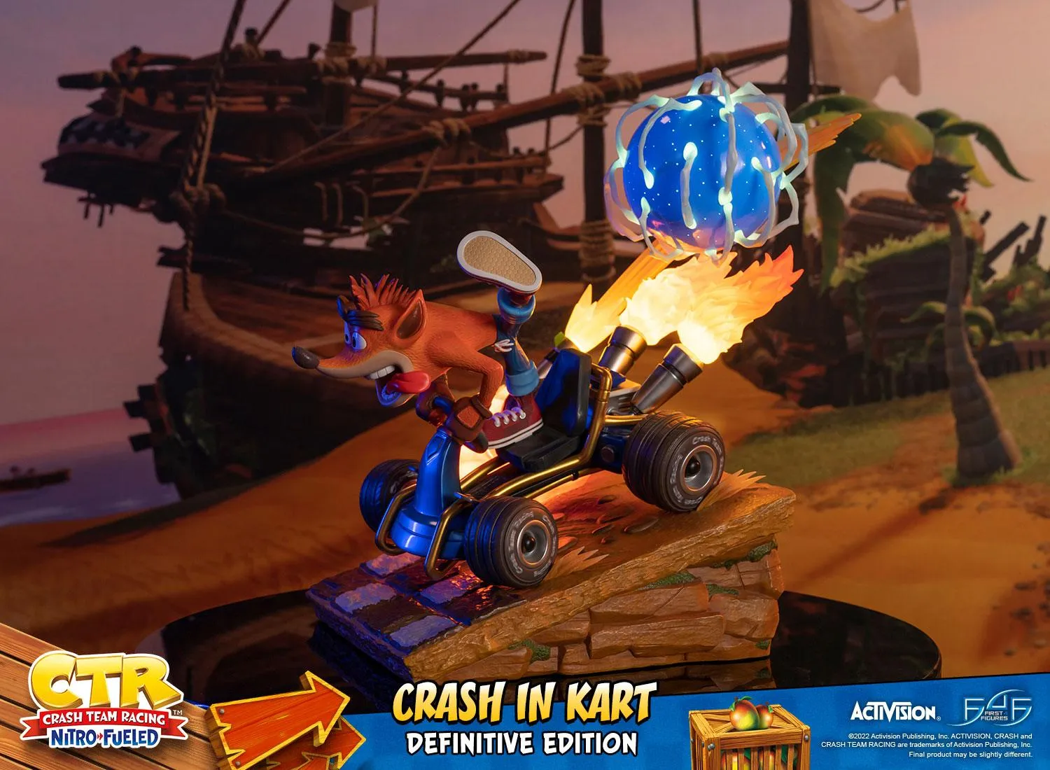 First 4 Figures Crash Kart statueta rasina Definitive Edition
