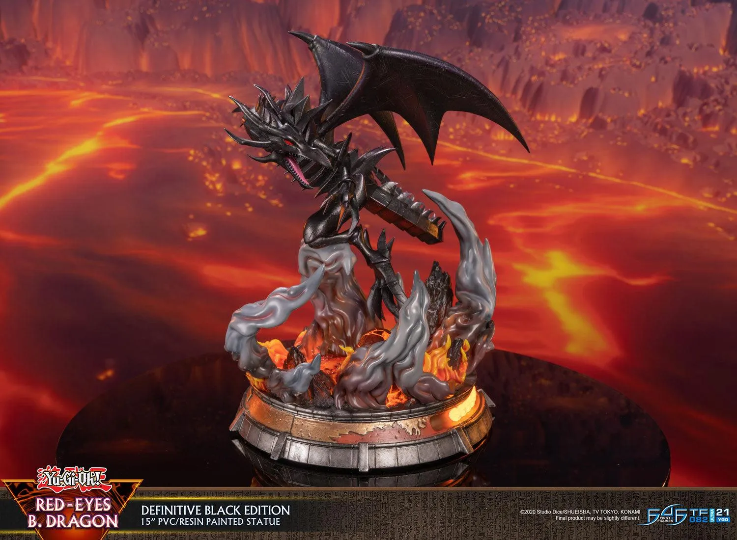 First 4 Figures Yu-Gi-Oh Red-Eyes statuetă Black Edition