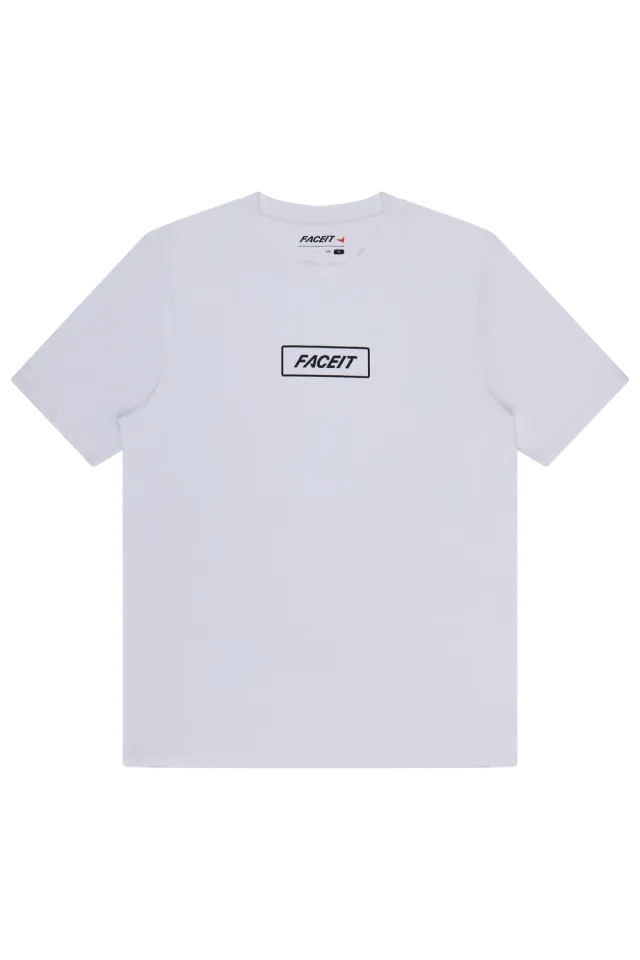 ESL Gaming FACEIT Logo tricou alb maneca scurta M bumbac