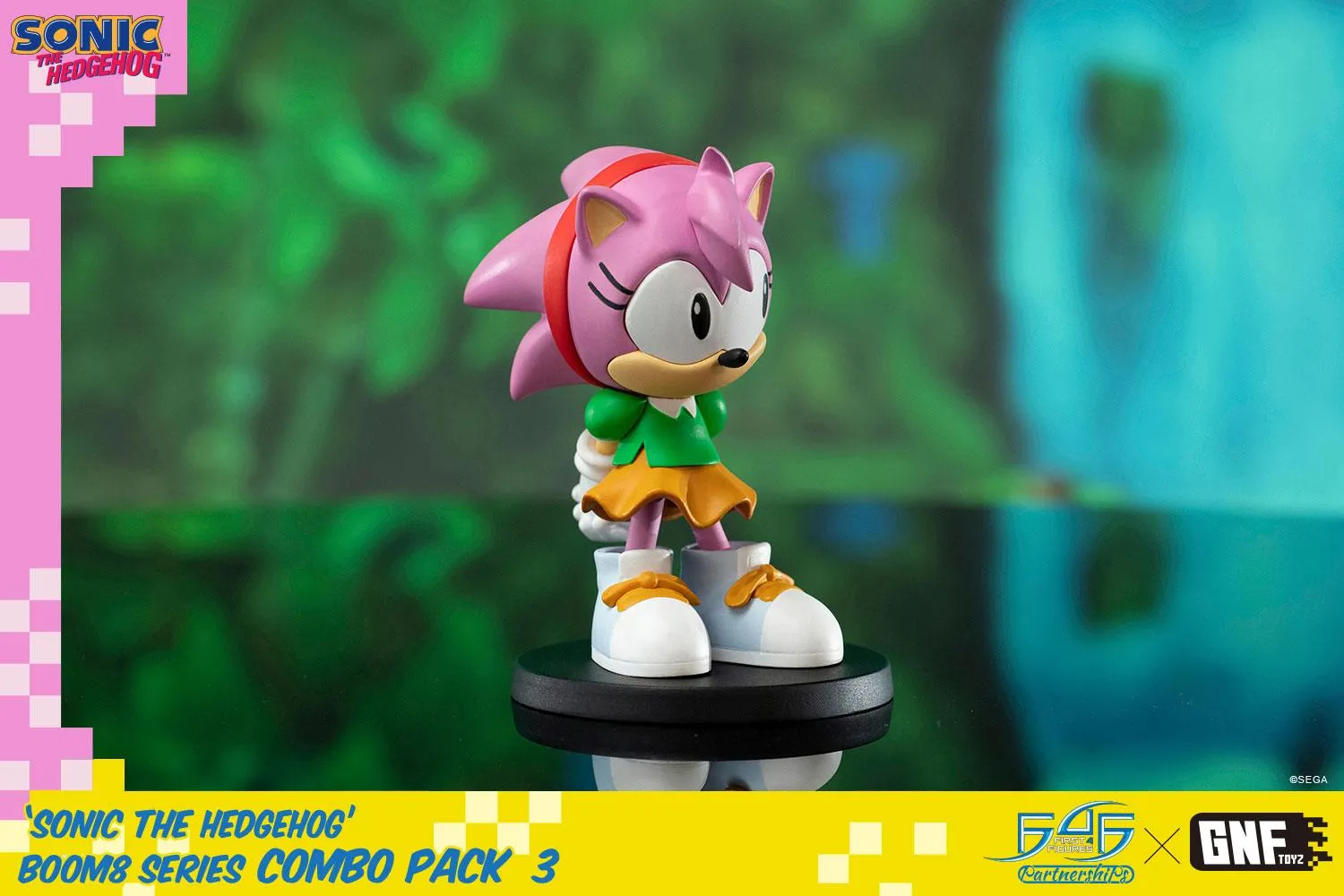 First 4 Figures Sonic Boom8 figurine combo Amy Super Sonic PVC