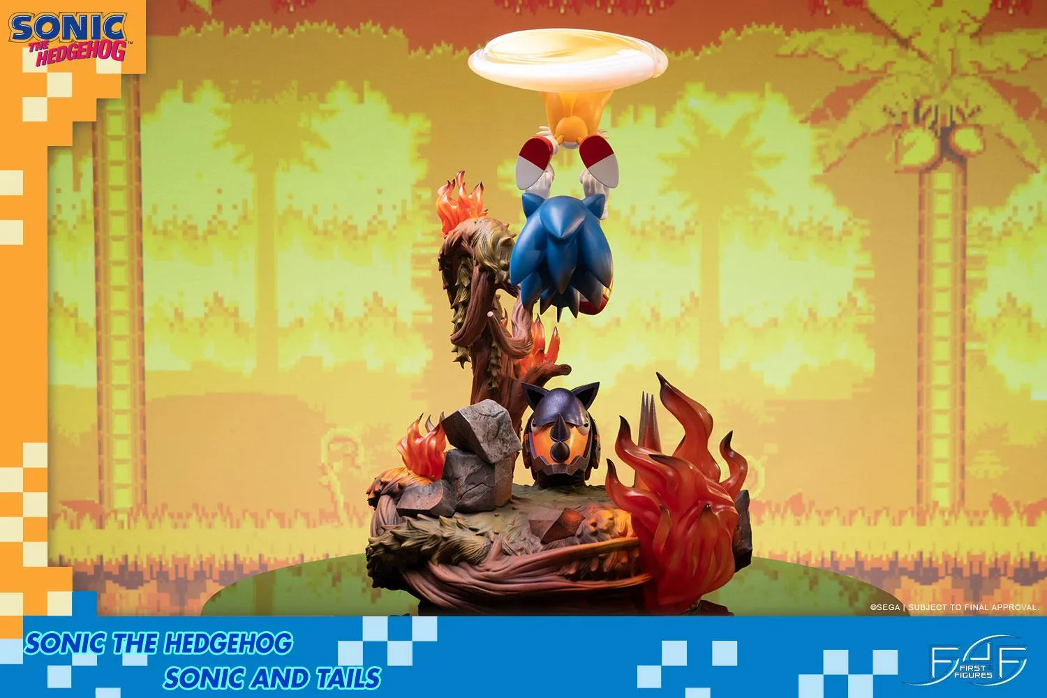 First 4 Figures Sonic the Hedgehog Sonic and Tails statueta Standard