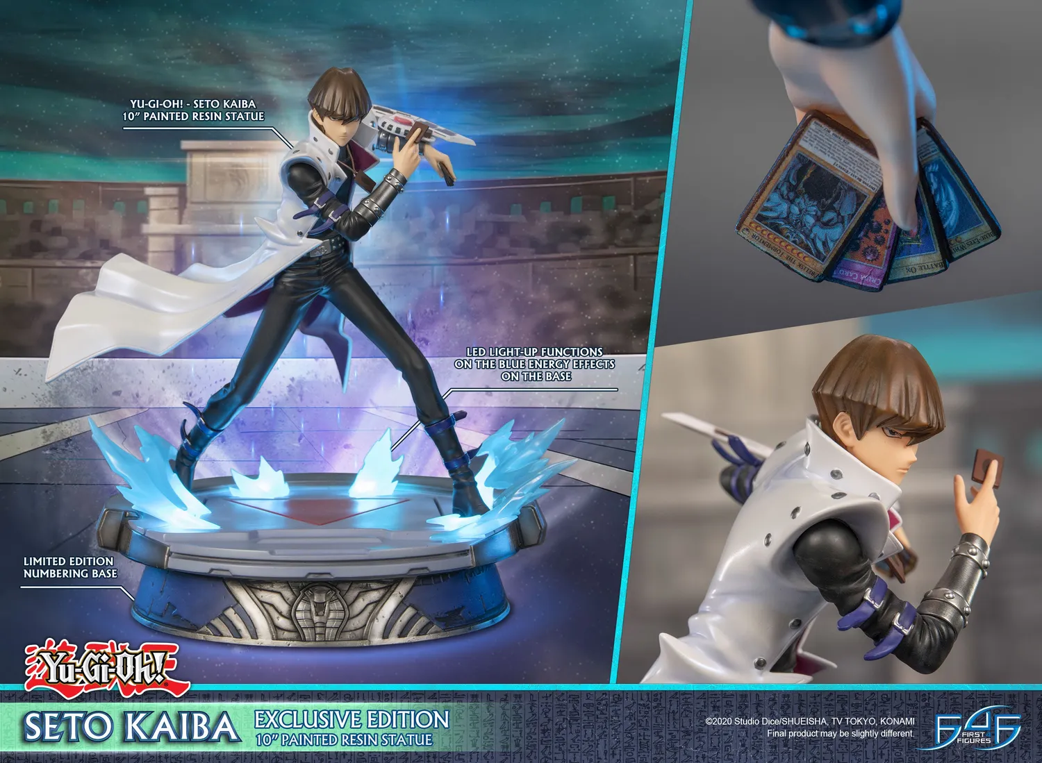 First 4 Figures Yu-Gi-Oh Seto Kaiba statueta LED exclusiv
