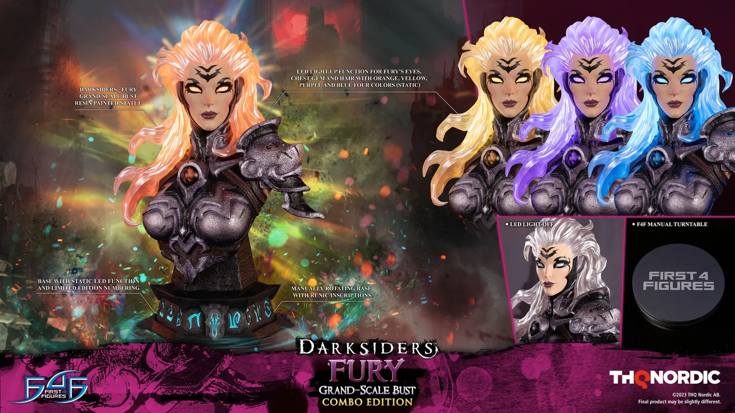 First 4 Figures Darksiders Fury bust Combo 39cm LED
