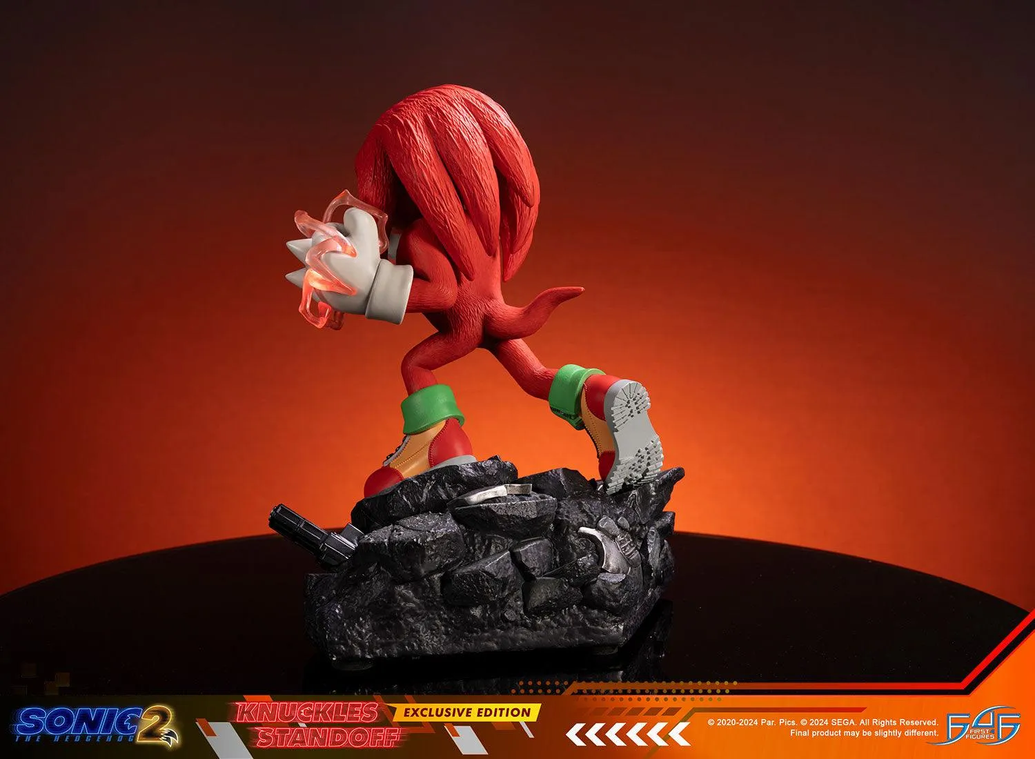First 4 Figures Sonic Knuckles Standoff statuetă Exclusive Edition LED