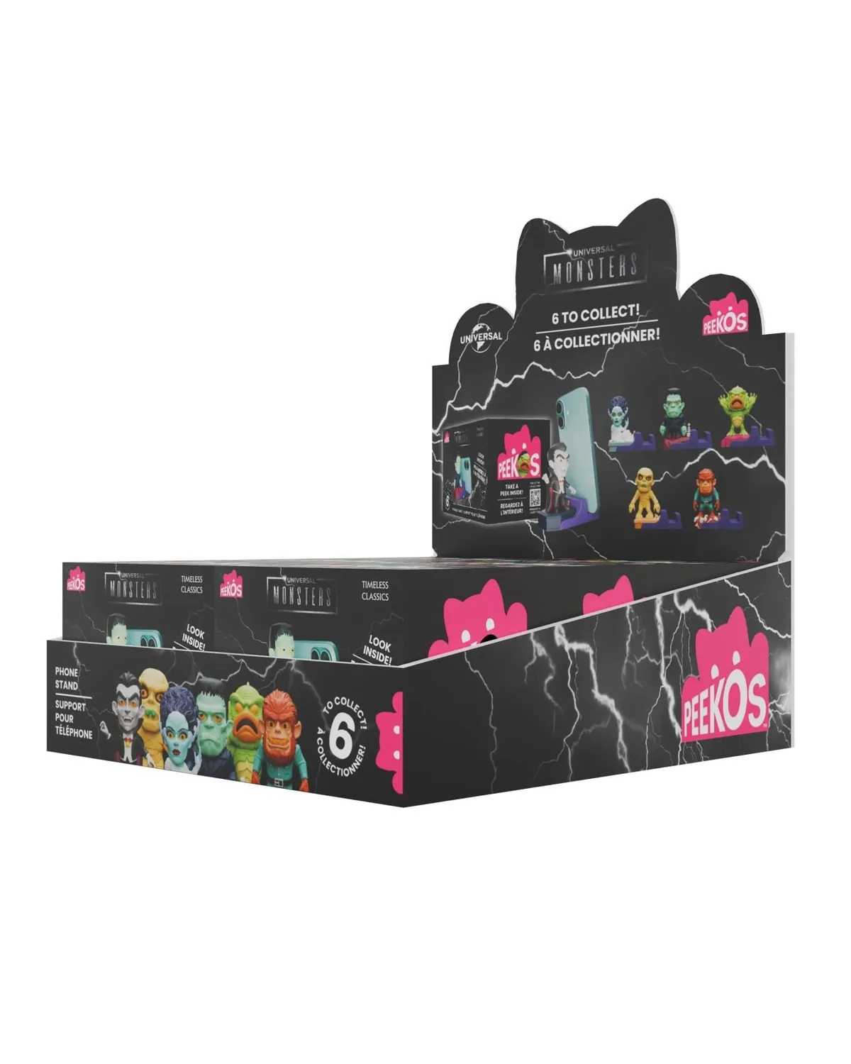 Exquisite Gaming Universal Monsters Peekos set 6 suport telefon