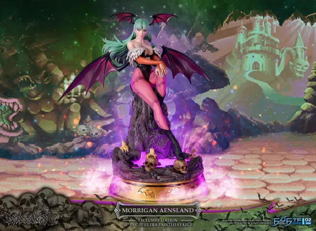 First 4 Figures Darkstalkers Morrigan statuetă PVC Exclusive LED