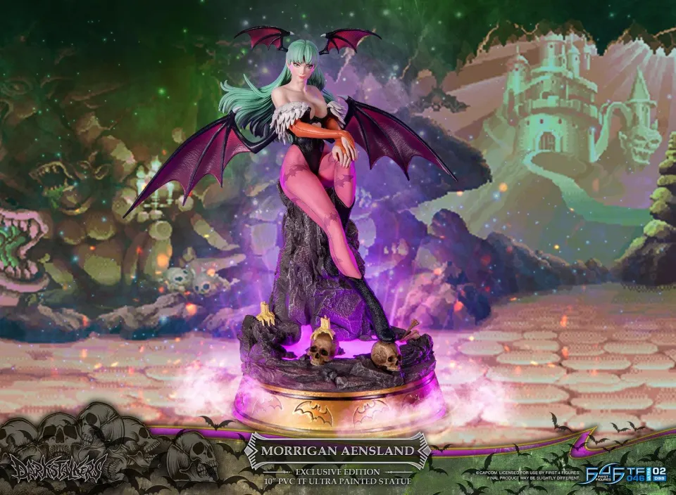 First 4 Figures Darkstalkers Morrigan statuetă PVC Exclusive LED